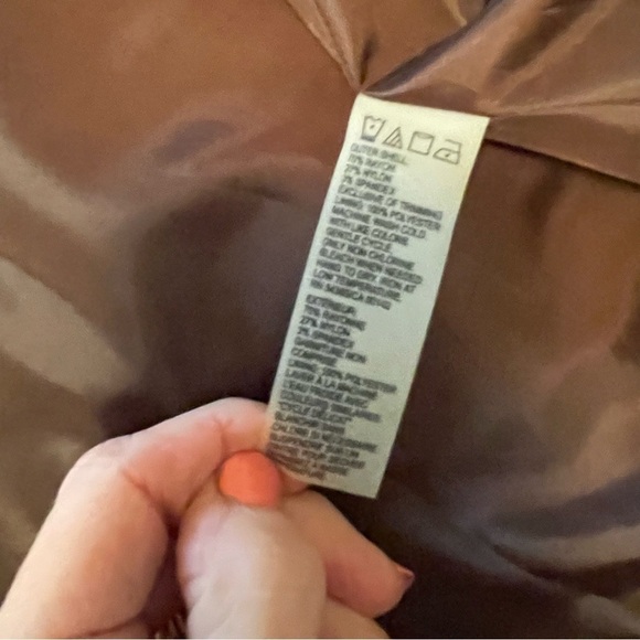 Tan Jay Autumn Spice Jacket/Blazer Size 16-Zip Up-Faux Leather Inserts NWT - Picture 8 of 9